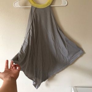 Free People Gray Workout Shirt